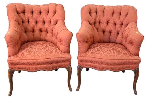 PAIR OF FRENCH STYLE CLUB CHAIRS  37a2e3