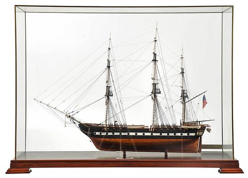 SCALE SHIP MODEL OF U S S CONSTITUTIONcirca 37a31b