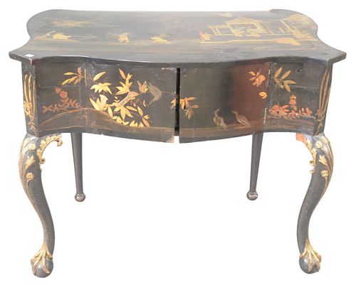DUTCH LOUIS XV STYLE GOLD AND BLACK