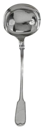 MONTGOMERY COIN SILVER PUNCH LADLE,