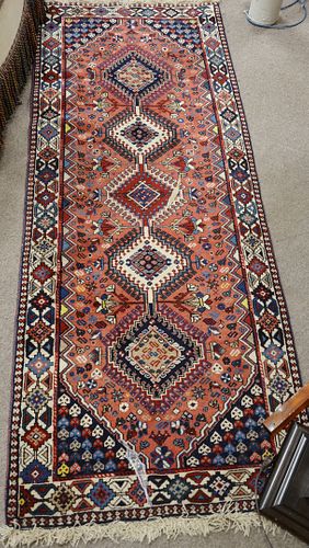 TWO ORIENTAL SCATTER RUGS, 2' X