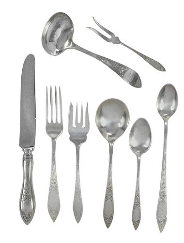 STIEFF LADY CLAIRE STERLING FLATWARE,