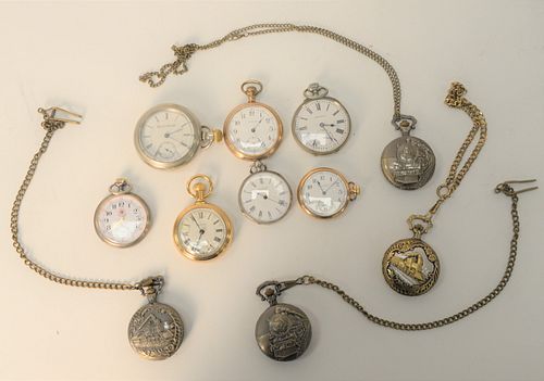 ELEVEN POCKET WATCHES TO INCLUDE 37a478