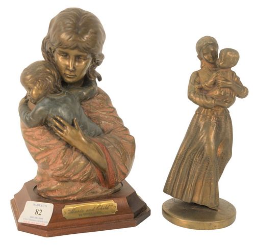 PAIR OF EDNA HIBEL BRONZES, TO