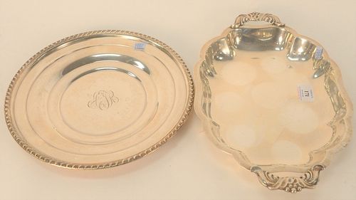 TWO STERLING SILVER LOW DISHES  37a508