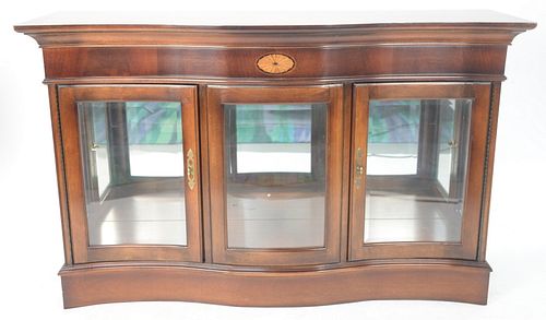 MAHOGANY DISPLAY CABINET WITH 37a500