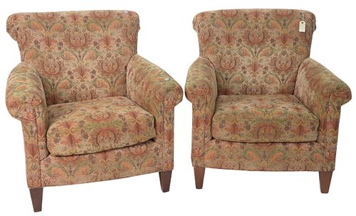 PAIR OF CONTEMPORARY UPHOLSTERED