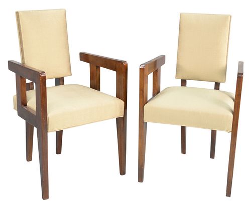 PAIR OF ANDRE SORNAY ARMCHAIRS,