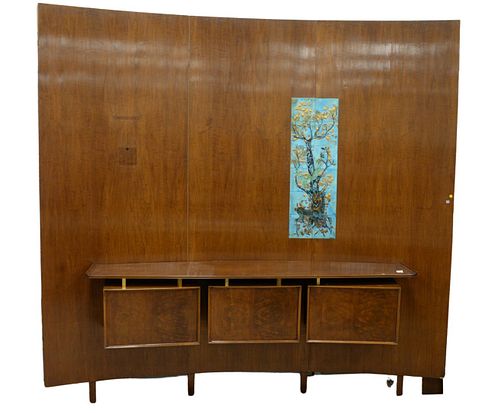 HANS WEISS WALL UNIT HAVING CURVED 37a562