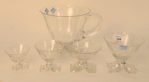 SET OF 37 CRYSTAL STEM GLASSES  37a568