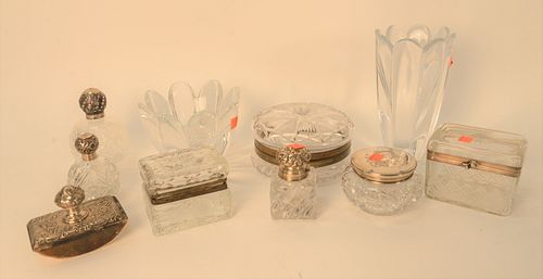 TEN PIECE CRYSTAL LOT, TO INCLUDE,