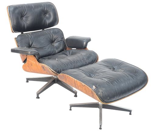 TWO HERMAN EAMES LOUNGE CHAIRS