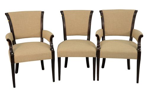 SET OF TEN BAKER DINING CHAIRS,