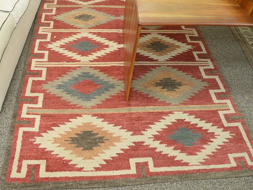 HANDWOVEN AREA RUG AMERICAN INDIAN 37a610