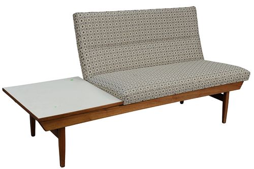 THAYER COGGIN SETTEE, WITH SIDE