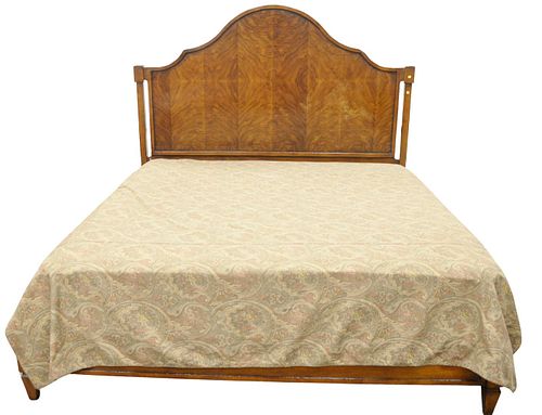 BURLWOOD KING SIZE BED, HEADBOARD,