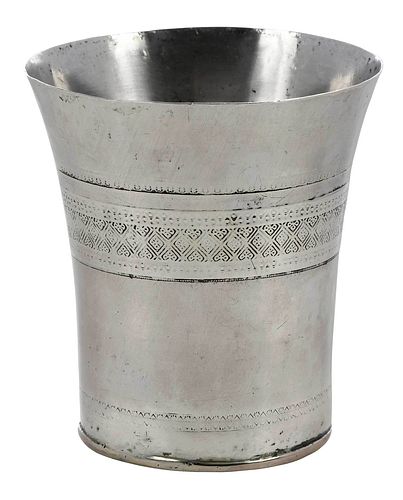CONTINENTAL SILVER FLARED RIM CUP18th