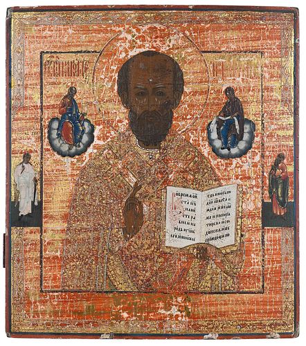 RUSSIAN ICON 19th century St  37a6d8