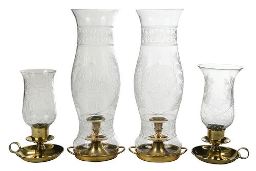 EMPEROR PEDRO II GLASS AND BRASS