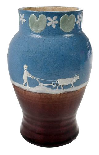 PISGAH FOREST CAMEO POTTERY VASE(Arden,