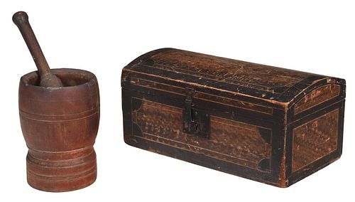 TWO 19TH CENTURY WOODEN OBJECTSAmerican,