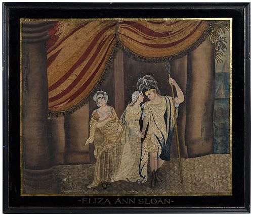 ELIZA ANN SLOAN FINE SILK EMBROIDERED