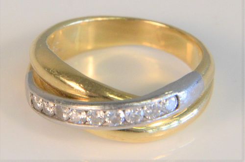 18K GOLD AND PLATINUM LADIES BAND  37a7ef