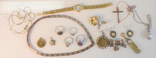 LOT OF STERLING SILVER JEWELRY