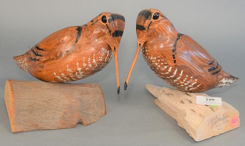 PAIR OF LANCE LICHTENSTEIGER CARVED 37a82f