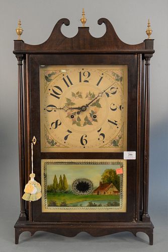 FEDERAL STYLE MAHOGANY CLOCK HEIGHT 37a896