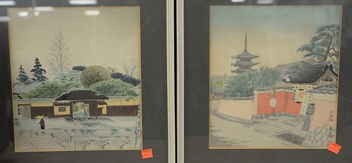 SET OF 12 KYOTO SERIES WOODBLOCKS,