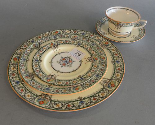 FIFTY-FIVE PIECE SET OF ROYAL WORCESTER