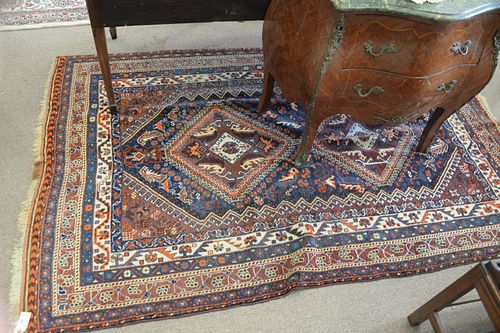 TWO ORIENTAL THROW RUGS 4'6" X