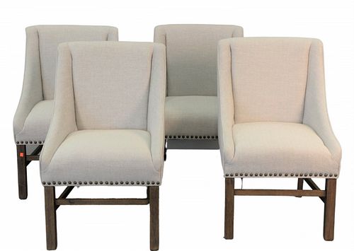 SET OF FOUR UPHOLSTERED CHAIRS 37aa09