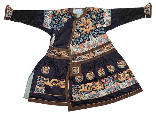 CHINESE DRAGON SILK COURT ROBE  37aaa9