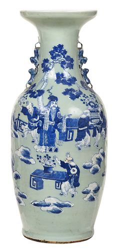 CHINESE CELADON BLUE AND WHITE 37aab0