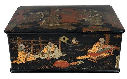 JAPANESE LACQUERED AND GILT DECORATED 37aafe