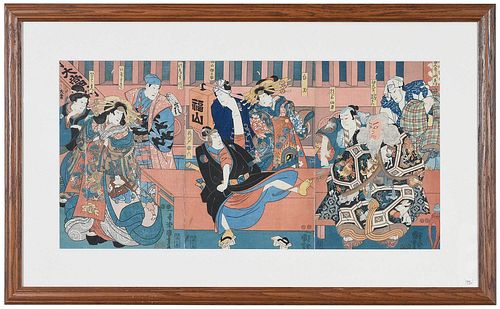 UTAGAWA KUNIYOSHI(Japanese, 1798-1861)

Scene