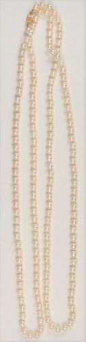 PEARL SINGLE STRAND NECKLACE WITH 37ab3c