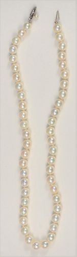 SINGLE STRAND OF PEARLS WITH 14 37ab37