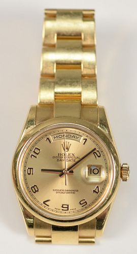 ROLEX 18 KARAT GOLD DAY DATE SUPERLATIVE