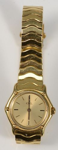 18 KARAT GOLD EBEL LADIES WRISTWATCH 37ab95