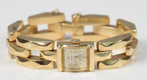 14K YELLOW GOLD LADIES WRISTWATCH