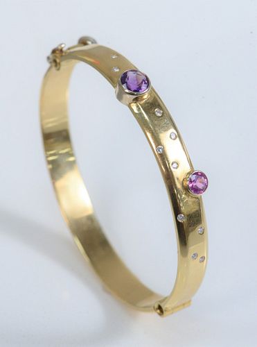 18 KARAT YELLOW GOLD BANGLE STYLE 37abef