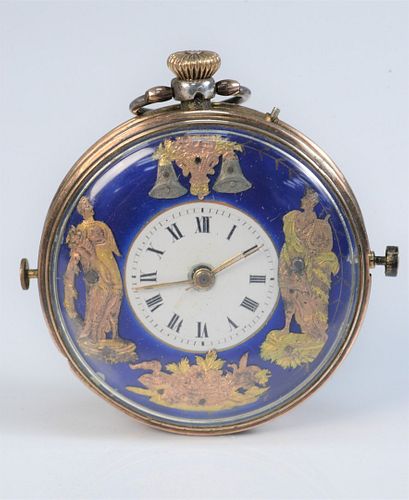 GOLD AND SILVER POCKET WATCH WITH 37abf7