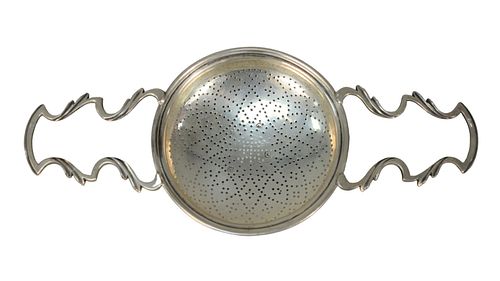 ENGLISH SILVER STRAINER WITH TWO 37ac1b
