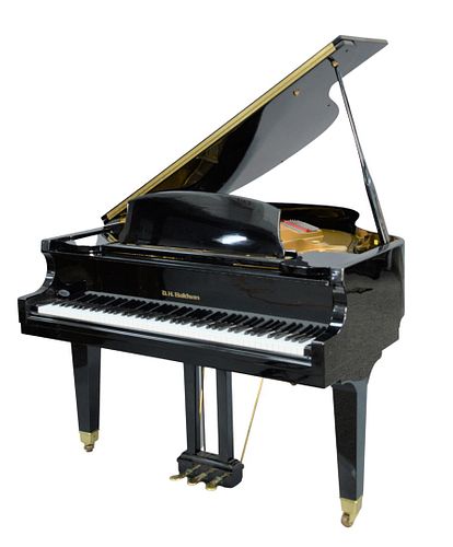 D H BALDWIN BABY GRAND PIANO EBONIZED  37ac43