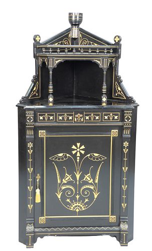 AESTHETIC EBONIZED CORNER CABINET 37ac45