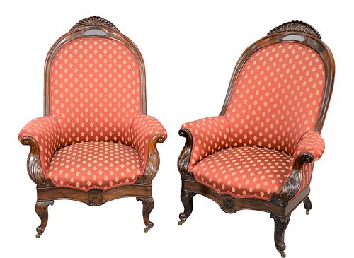 PAIR OF ROSEWOOD VICTORIAN GENTS