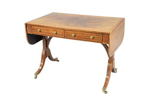 GEORGE IV ROSEWOOD SOFA TABLE WITH 37ac5b